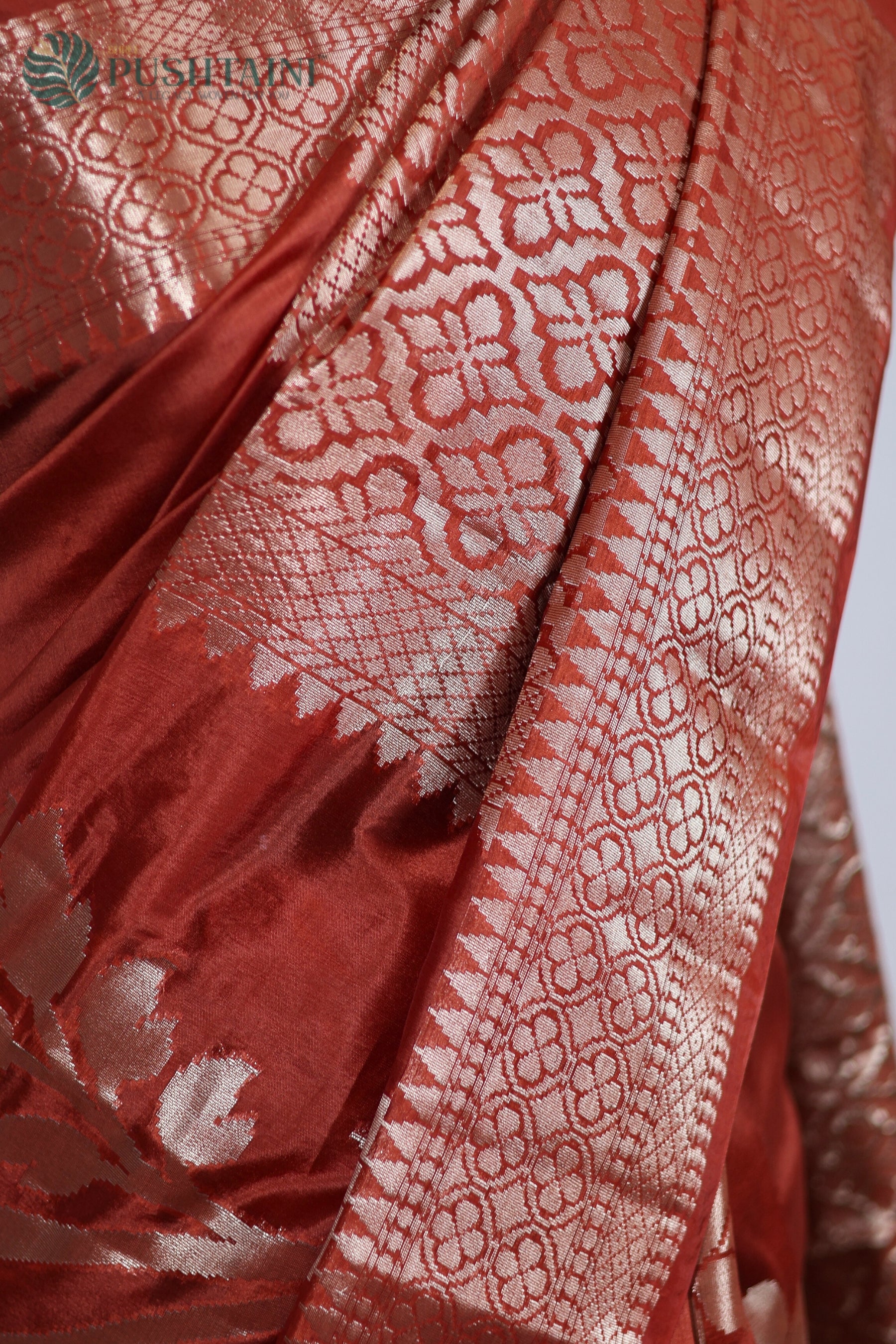 Mustard Semi Viscos Georgette Saree with Floral Jaal work