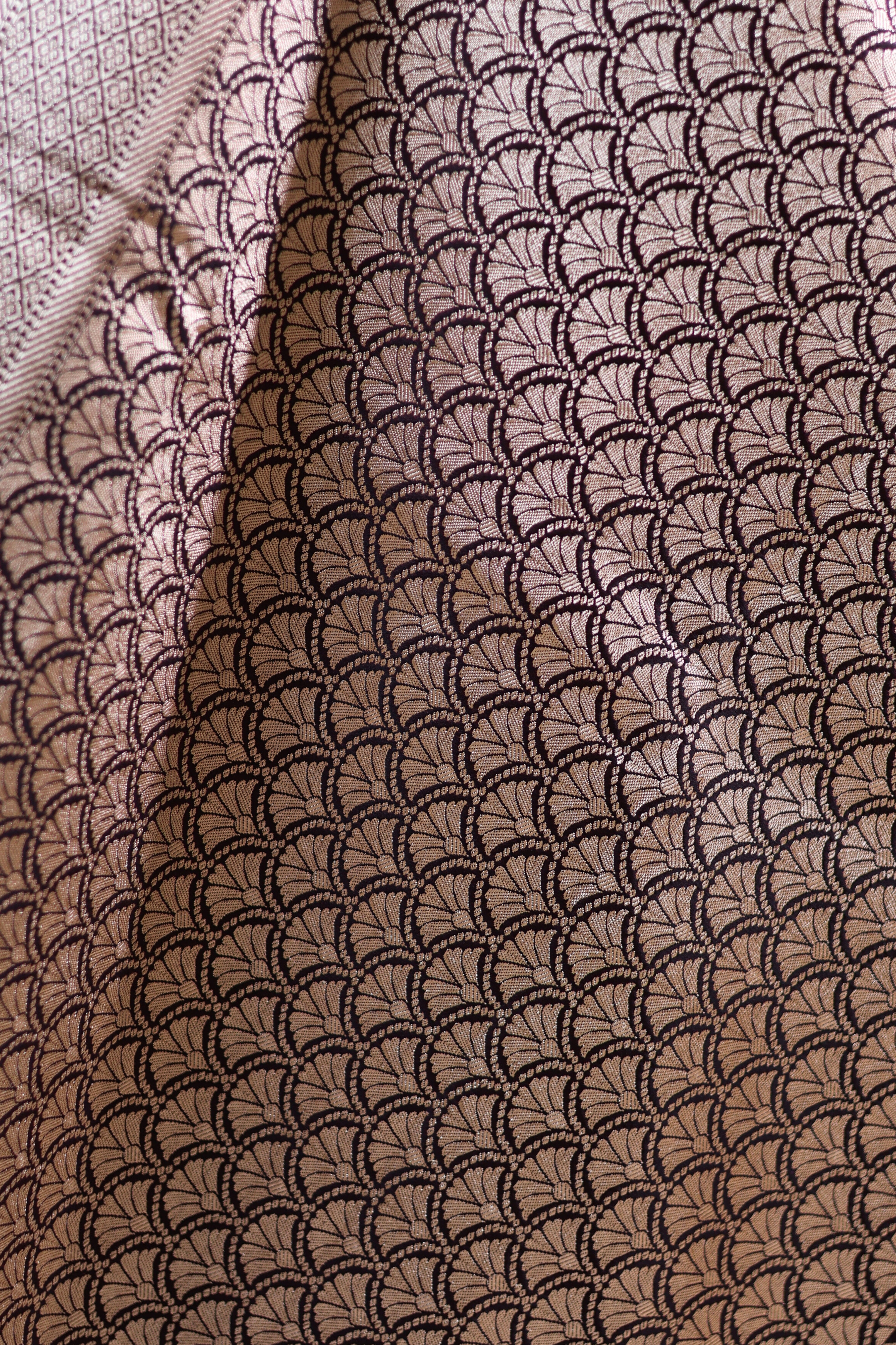 Luxury Black Mashru Silk Saree with Elegant Drape