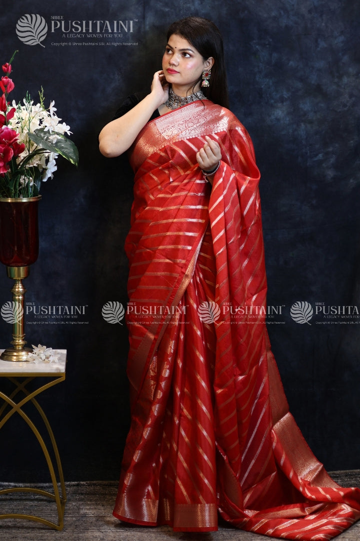 Red Warm Silk Fancy Saree