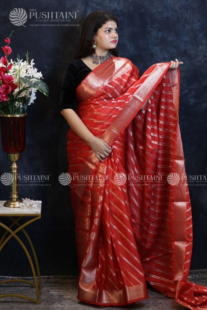 Red Warm Silk Fancy Saree