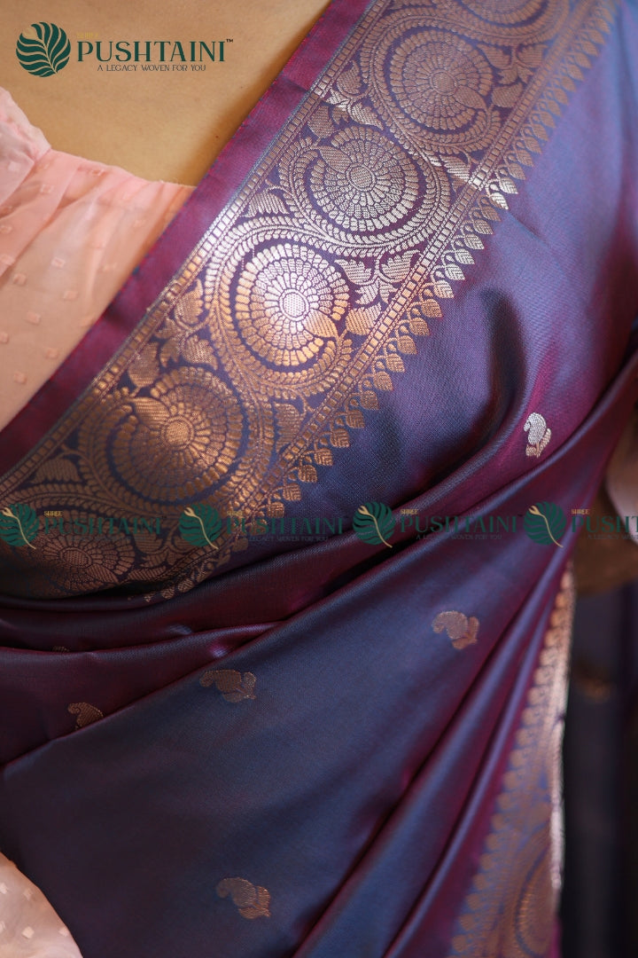 Grey Art Silk Fancy Saree